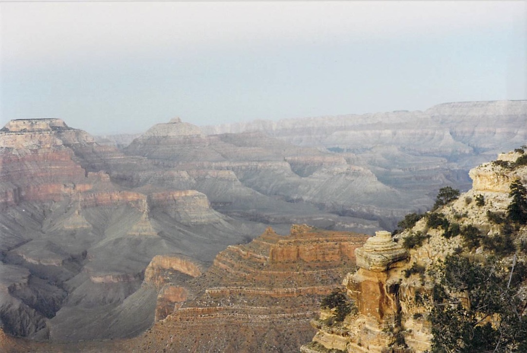 The Grand Canyon with its beautiful colours